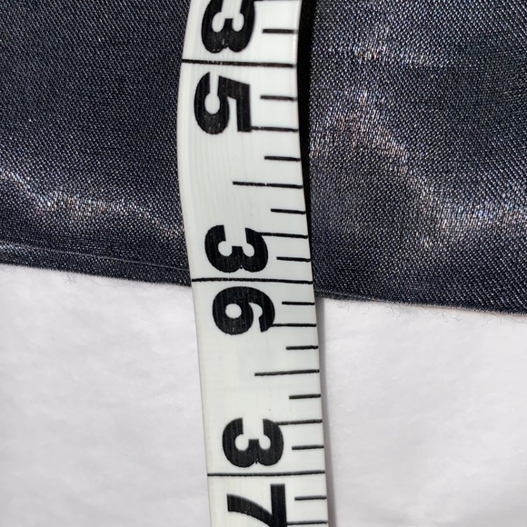 ✨Sexy Silver Kay Unger Silk Dress Size 10 - Picture 13 of 16